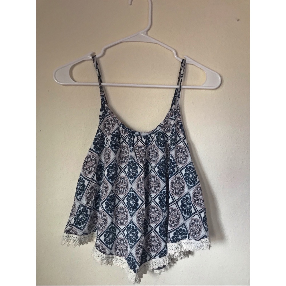 Print blouse.